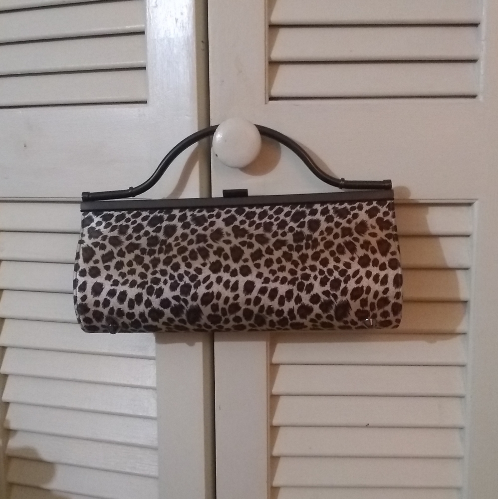 Leopard print purse.